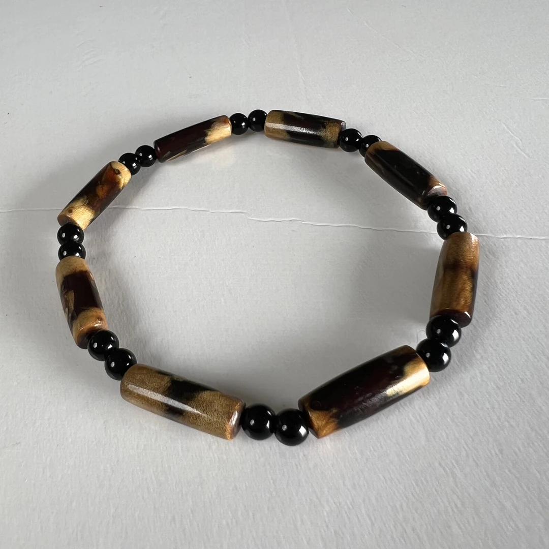 【妖花三级】血柳随型深色深色木雕随型木雕手串木雕