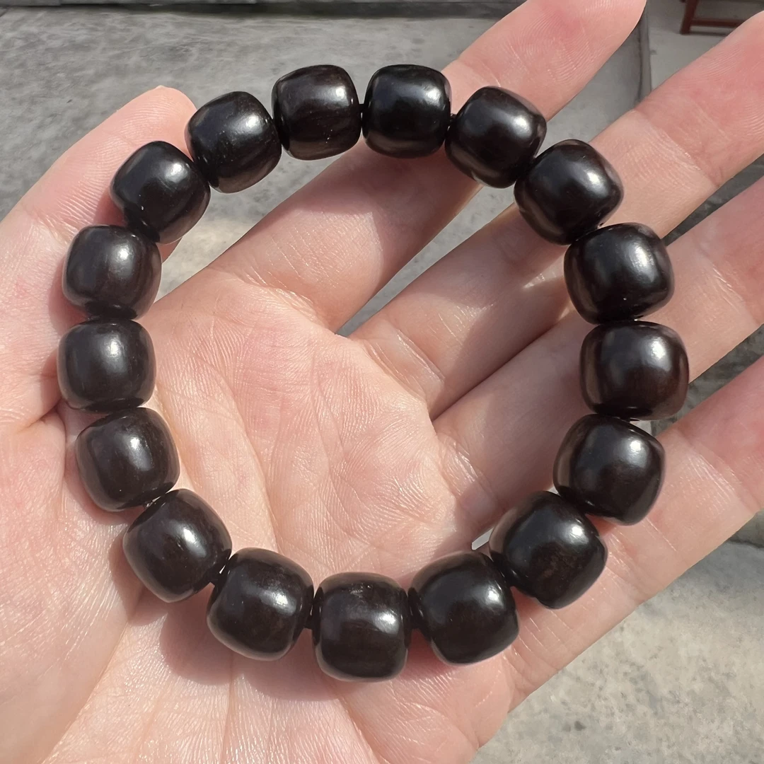 东非黑黄檀紫光檀1.2老型珠乌木手串