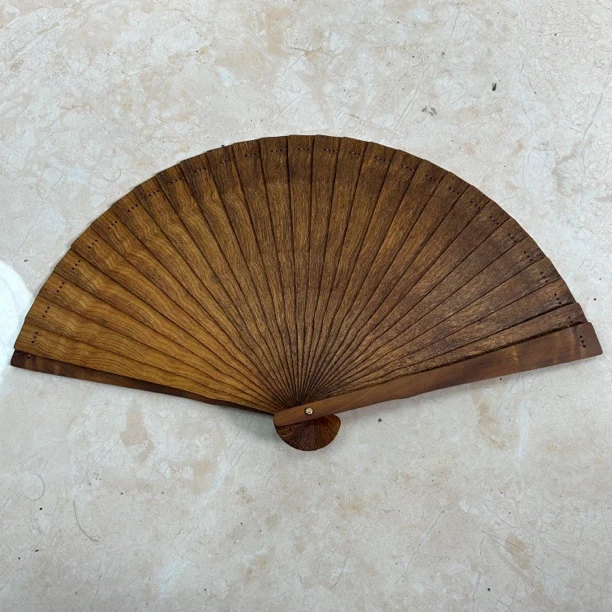 【满水波】金丝楠木扇子手把件 金丝楠木扇子
