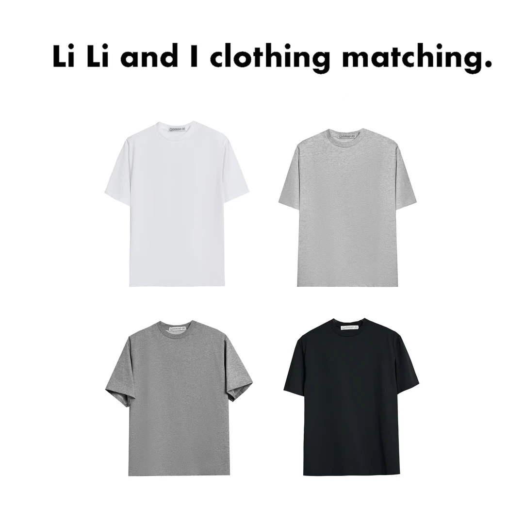 Li Li and I 「净版T恤」慵懒东大门韩国代购大码显瘦打底内搭时髦