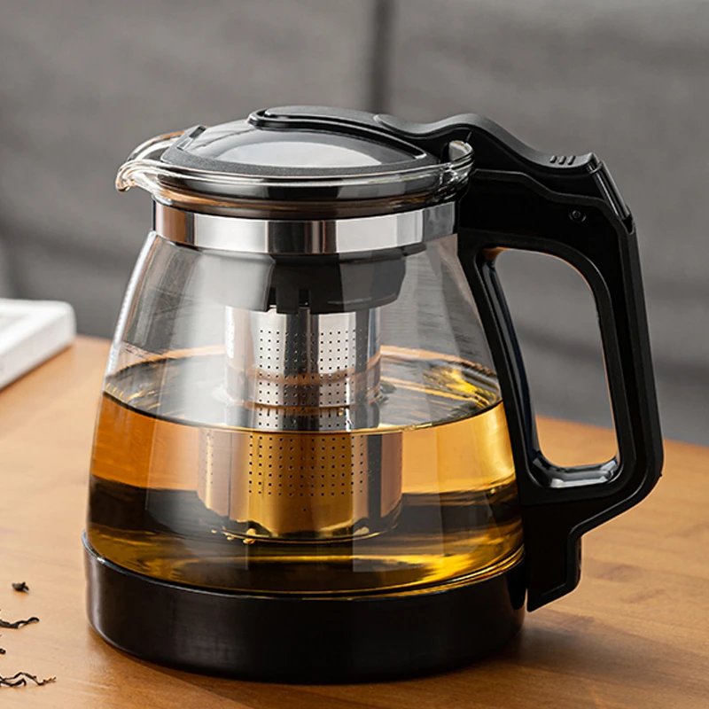 【小扬哥推荐】玻璃茶壶冲茶器办公室耐热防爆玻璃泡茶壶花茶壶套