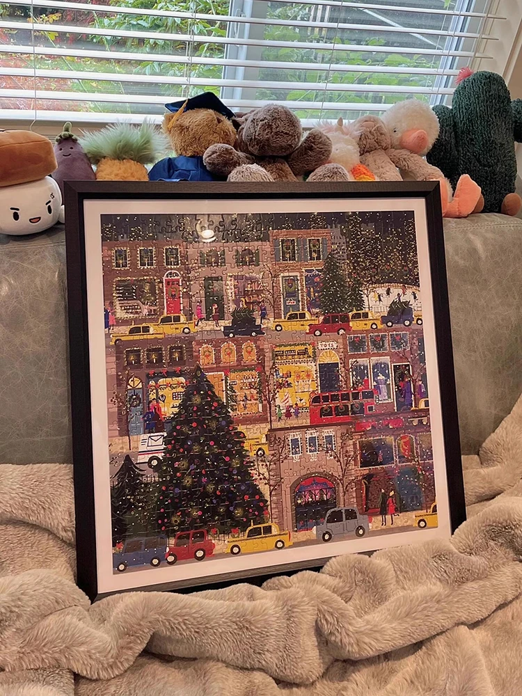 冬灯拼图圣诞之夜 不含相框