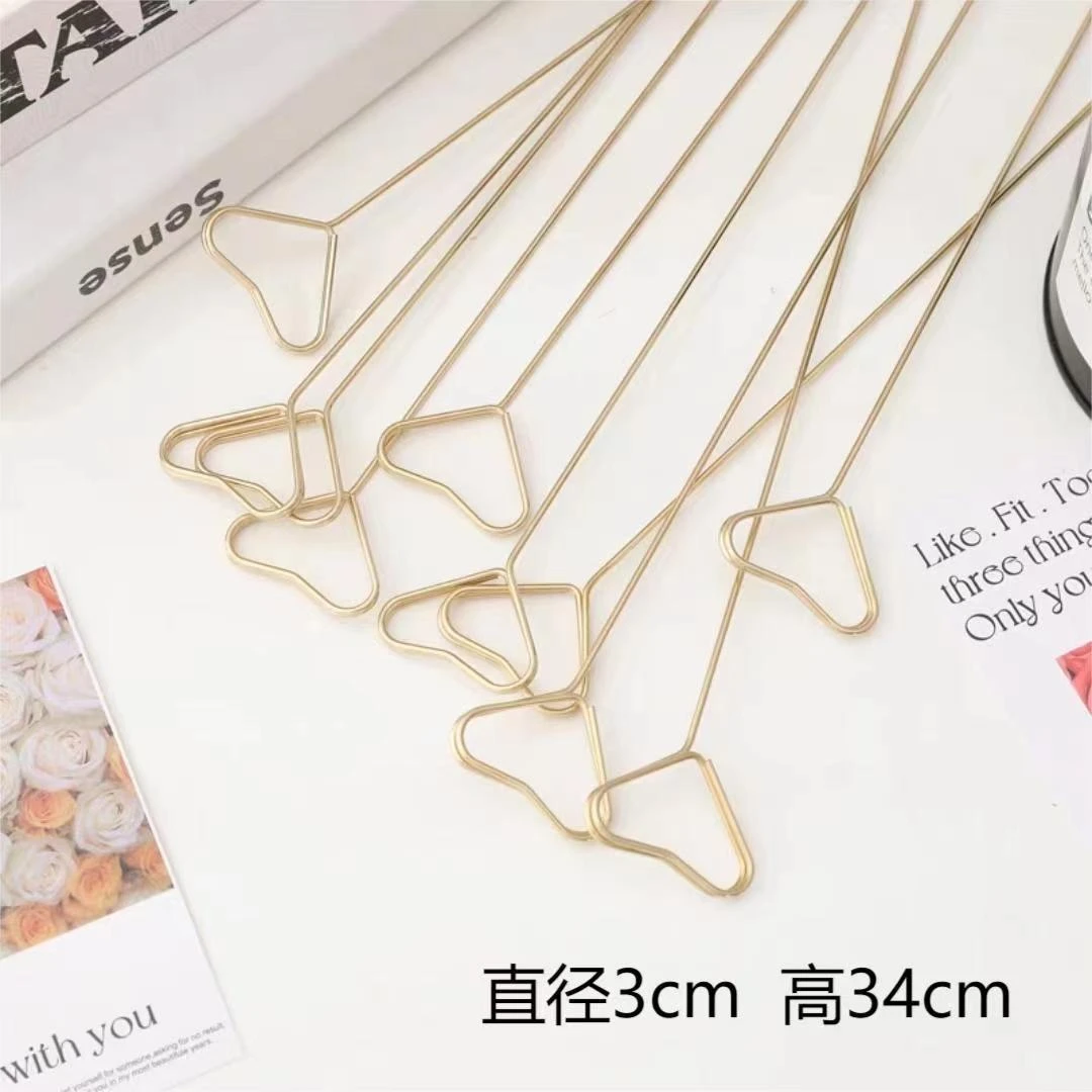 花颜悦色-5包花束卡片金属花插花束贺卡插杆鲜花包装材料花店资材