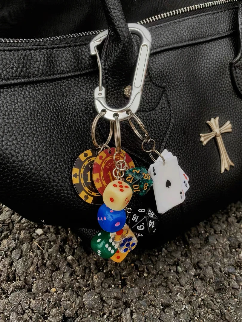 ironworks赌神款多元素包包挂件钥匙扣三环cleanfit原创腰间挂饰