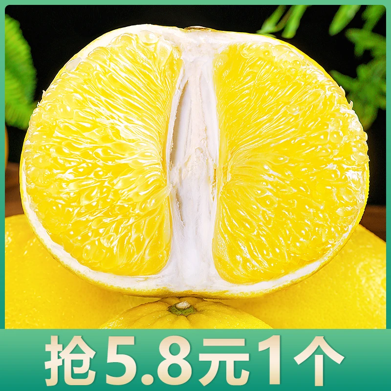 【重磅宠粉】福建黄金葡萄柚1个柚子黄肉蜜柚西柚新鲜水果黄柚清甜