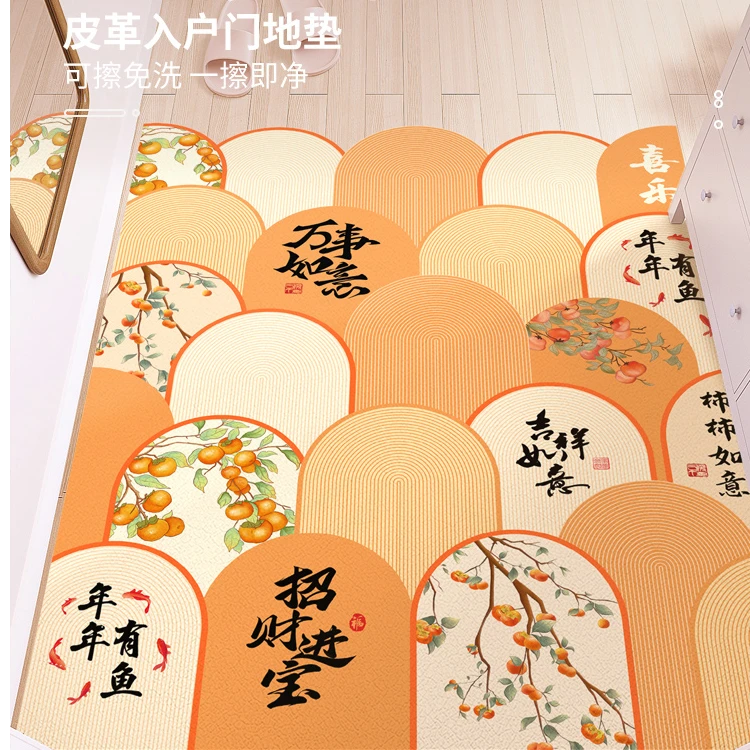入户门地垫2024新款pvc免洗可擦门外蹭脚垫玄关地毯进门垫可擦洗
