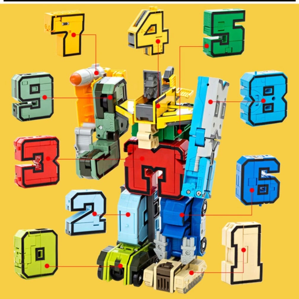 数字变形合体儿童动手玩具