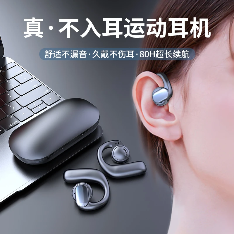 【无痛佩戴】高端不入耳式蓝牙耳机无线超长续航挂耳式久戴无痛男女