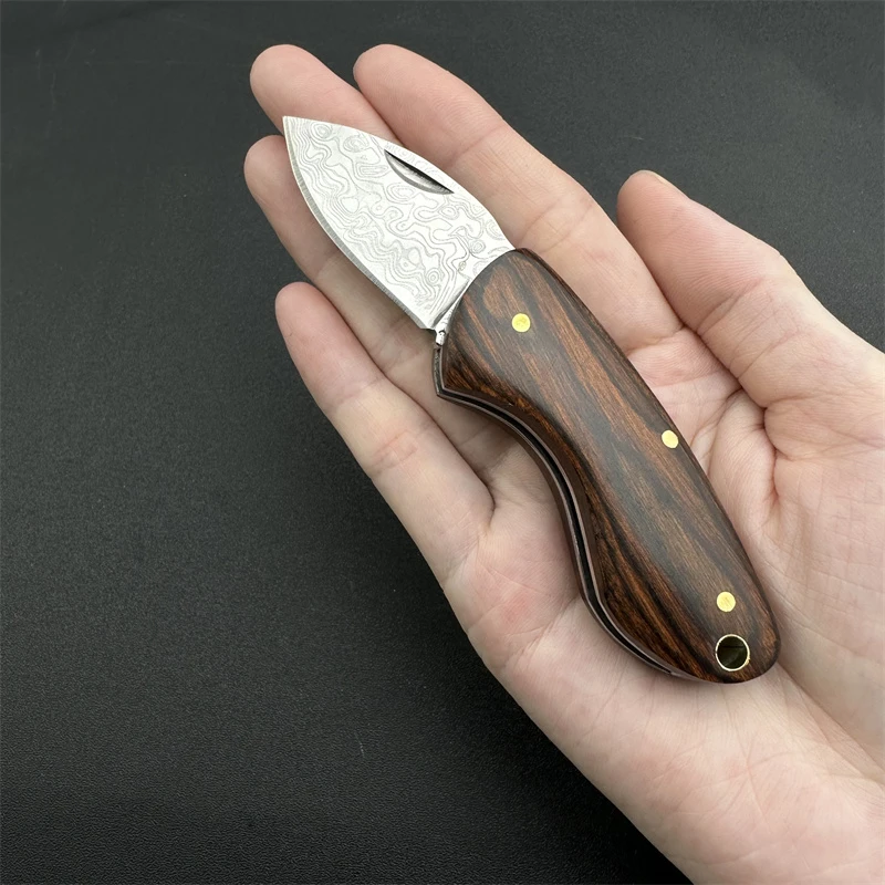 折叠水果刀便携锋利钥匙扣开箱小刀EDC烧烤露营家用小刀