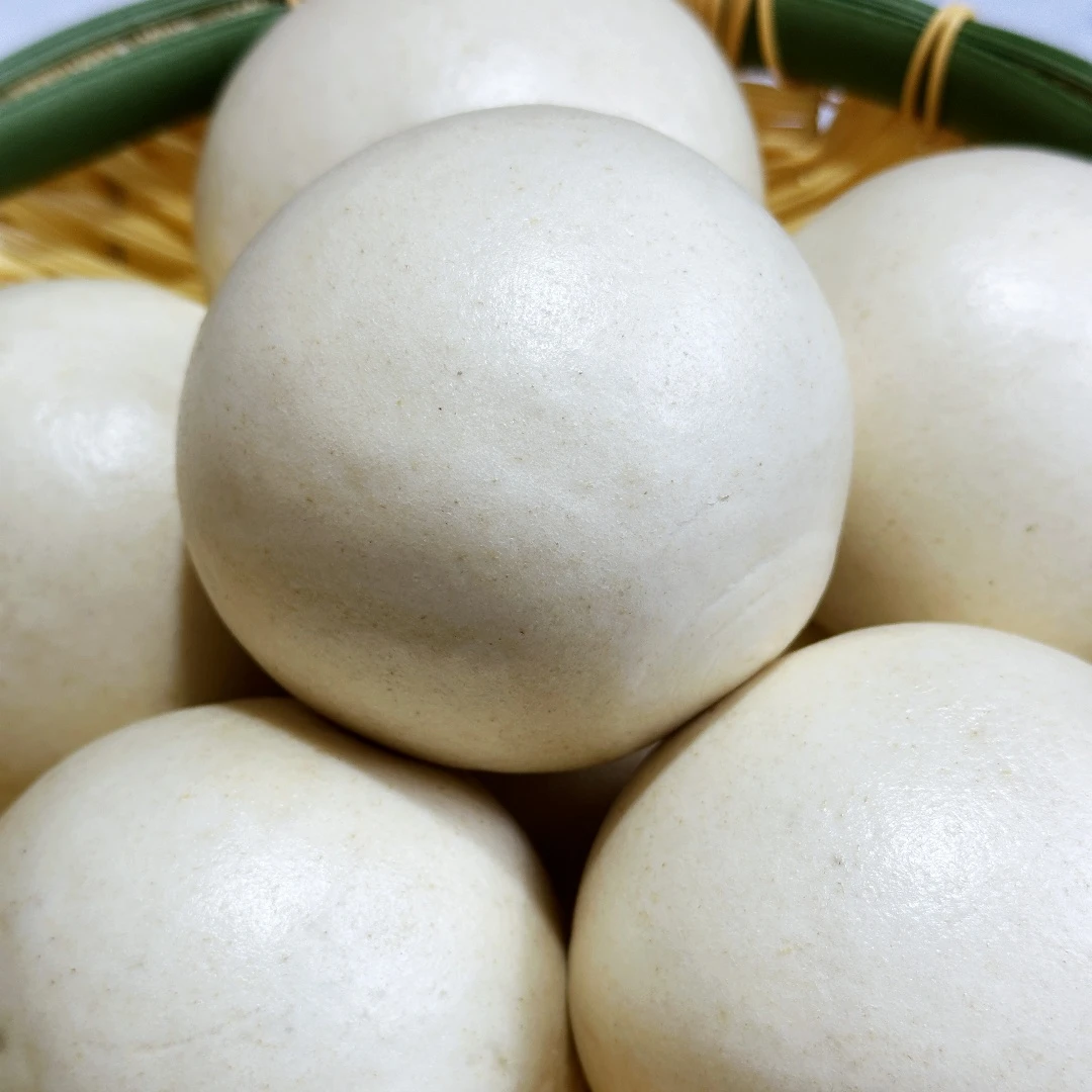 【老面馒头】圆馒头地锅现蒸老面发酵