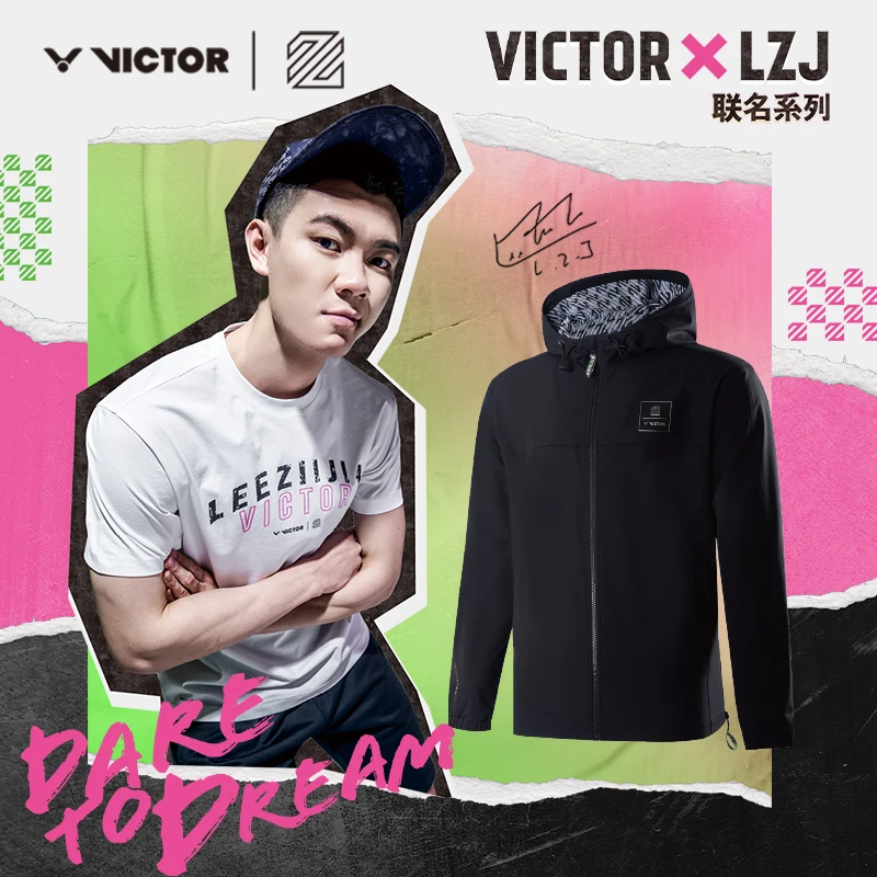 VICTOR/威克多 李梓嘉联名羽毛球服外套休闲卫衣运动服 J-LZJ356