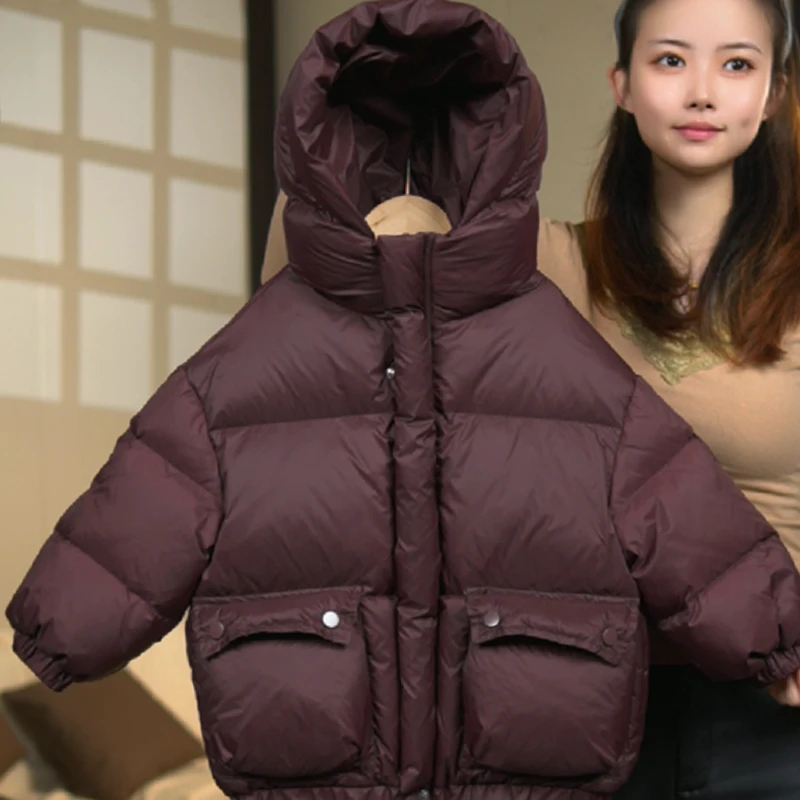 【M】韩版儿童连帽加厚羽绒服冬季时尚保暖外套A615