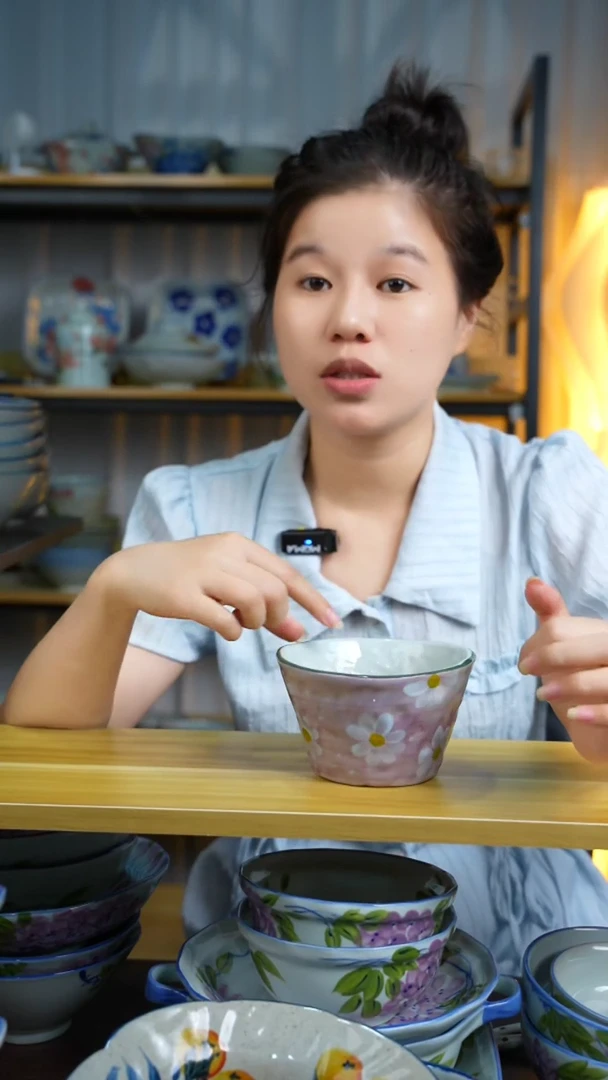 【闪购商品】盘妈妈碗景德镇高温釉下彩手工手绘餐具