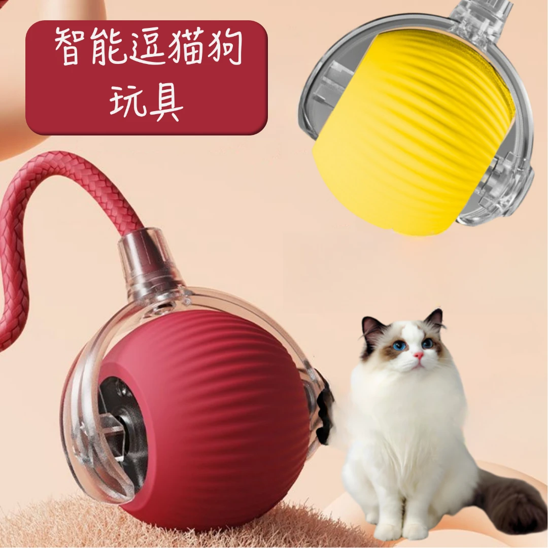 【双11】新款智能逗猫球猫咪玩具自动电动神器带绳充电