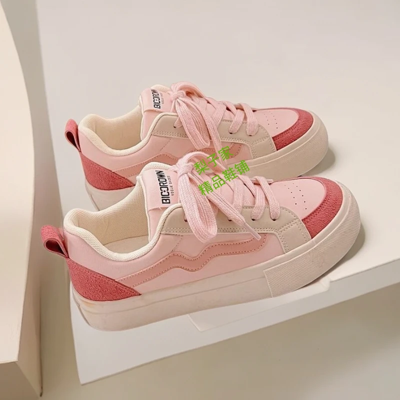 小白鞋爆款新款厚底设计感小众四季款经典百搭学生女鞋板鞋休闲鞋