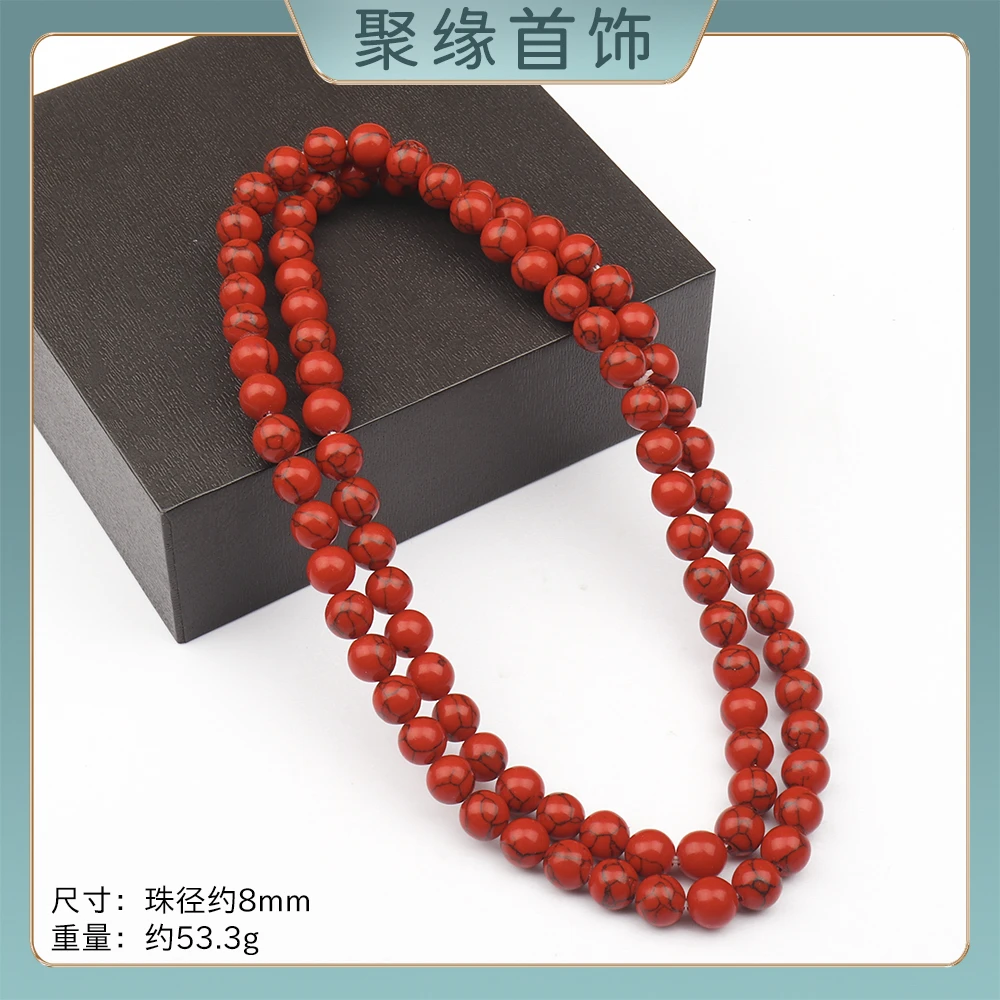 JY334  时尚精品气质百搭款红色项链（多样性发一）