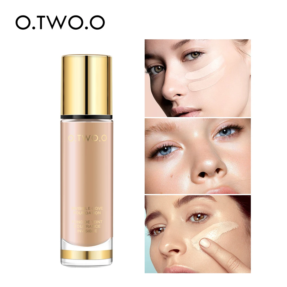 O.TWO.O 黄金自然持妆粉底液 学生提亮肤色
