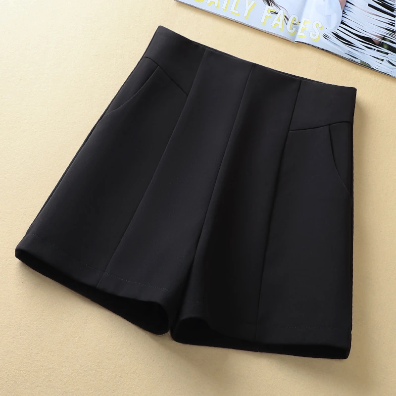 时尚显瘦短裤女2025新款外穿高腰小个子a字休闲西装裤春秋季裤子