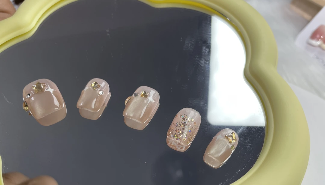 碧落星辰 手工穿戴甲新短方