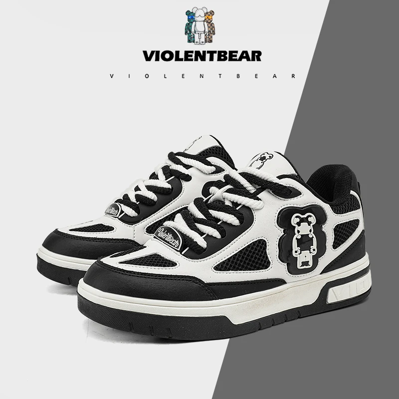VIOLENTBEAR/暴力熊板鞋男女秋季新款运动休闲百搭潮流情侣款608