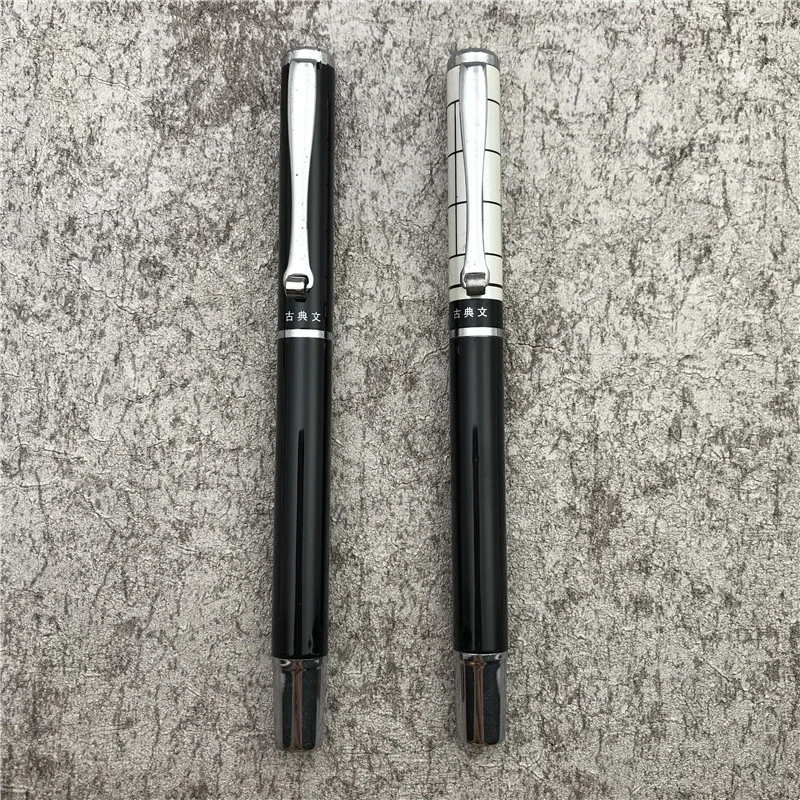 古典文A51钢笔全金属笔杆中细暗尖0.5mm日常书写练字办公