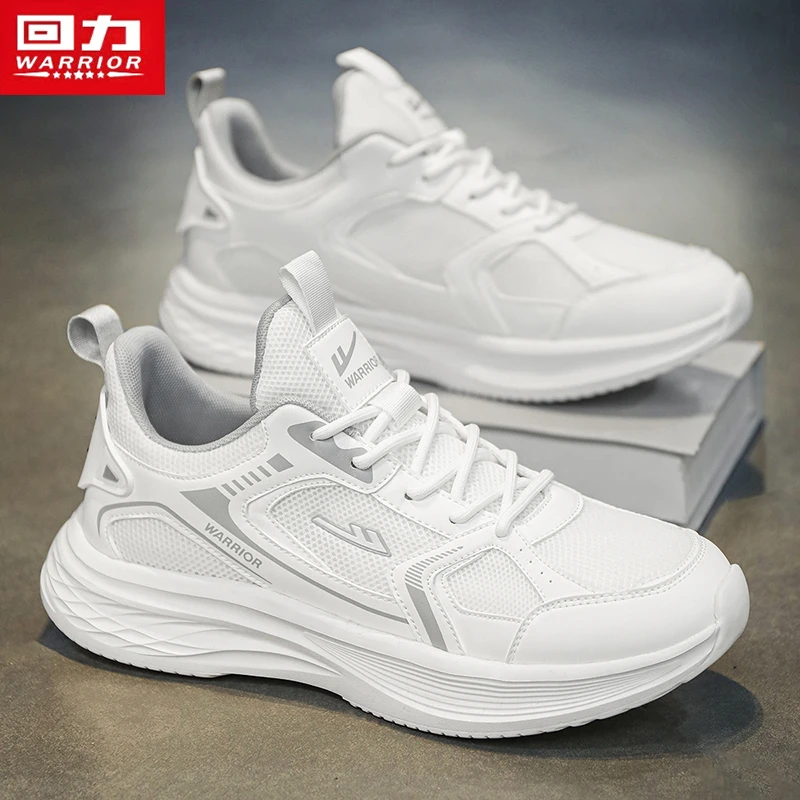 回力男鞋网面透气2025新款春季百搭男士小白鞋休闲跑步运动老爹鞋