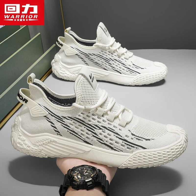 回力网面男鞋夏季透气薄款2024新款飞织鞋子百搭轻便软底休闲网鞋