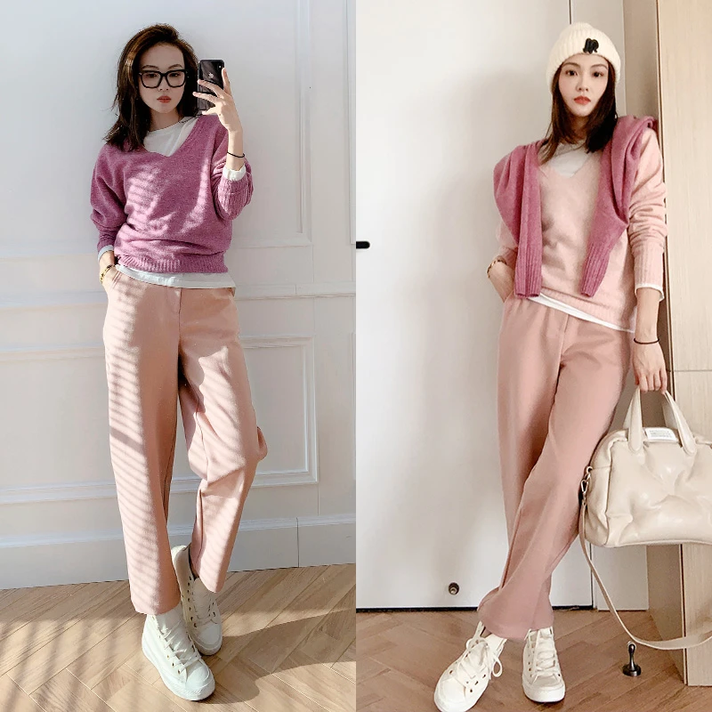 【断码捡漏】美洋MEIYANG 樱雪晴空毛呢裤