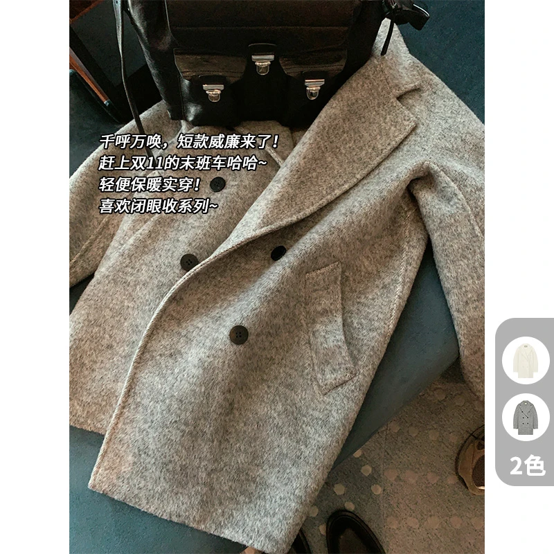 A美洋MEIYANG 威廉驼绒大衣 羊驼羊毛|轻便保暖双排扣双面呢外套