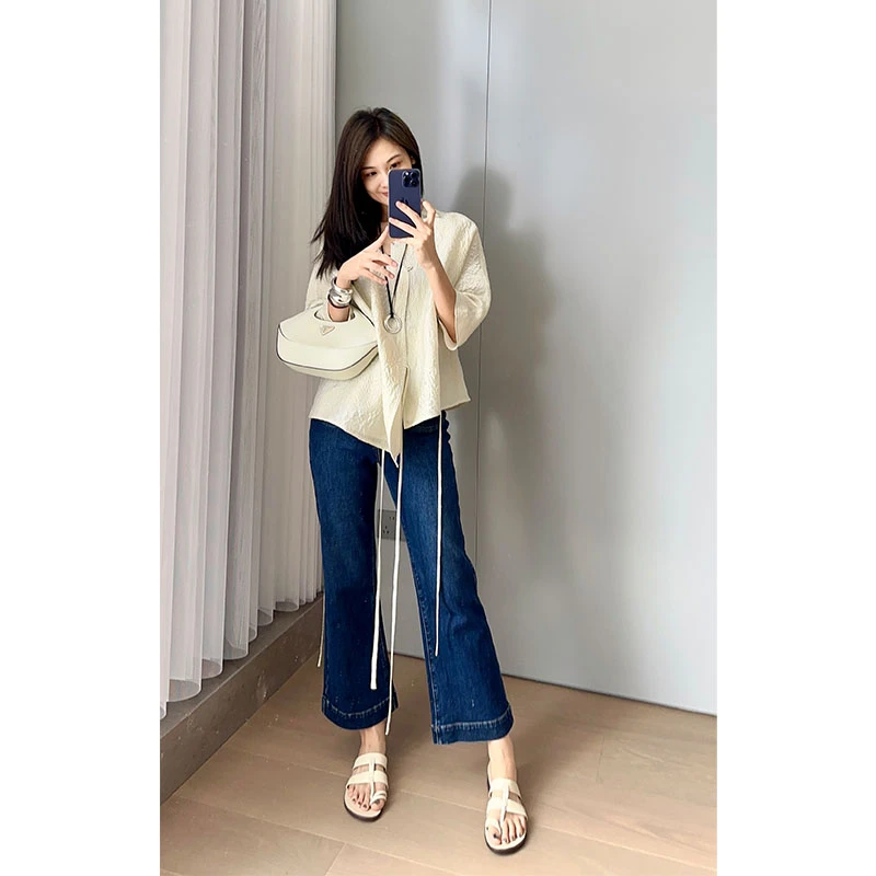 【现货】美洋MEIYANG 富贵褶上衣 新中式国风提花|古韵典雅书香外套