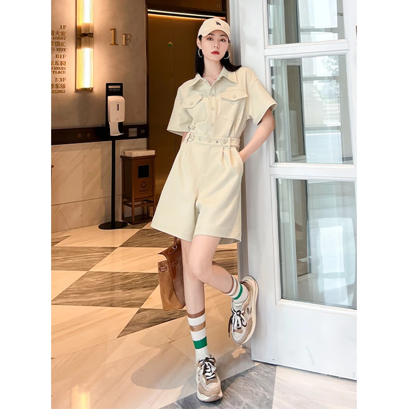 【现货】美洋MEIYANG 特工少女连体裤 帅气利落工装风高腰显瘦连体