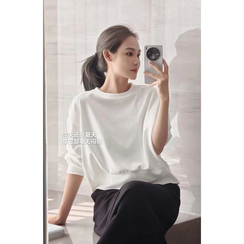 美洋MEIYANG 小巨蛋卫衣 索罗娜|基础百搭休闲圆领短款长袖上衣