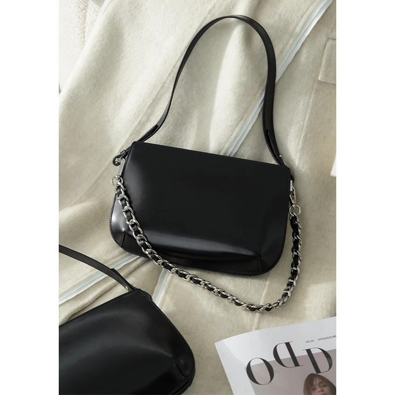 【现货】美洋MEIYANG 壳子包 牛皮革|简约通勤小方包链条单肩腋下包