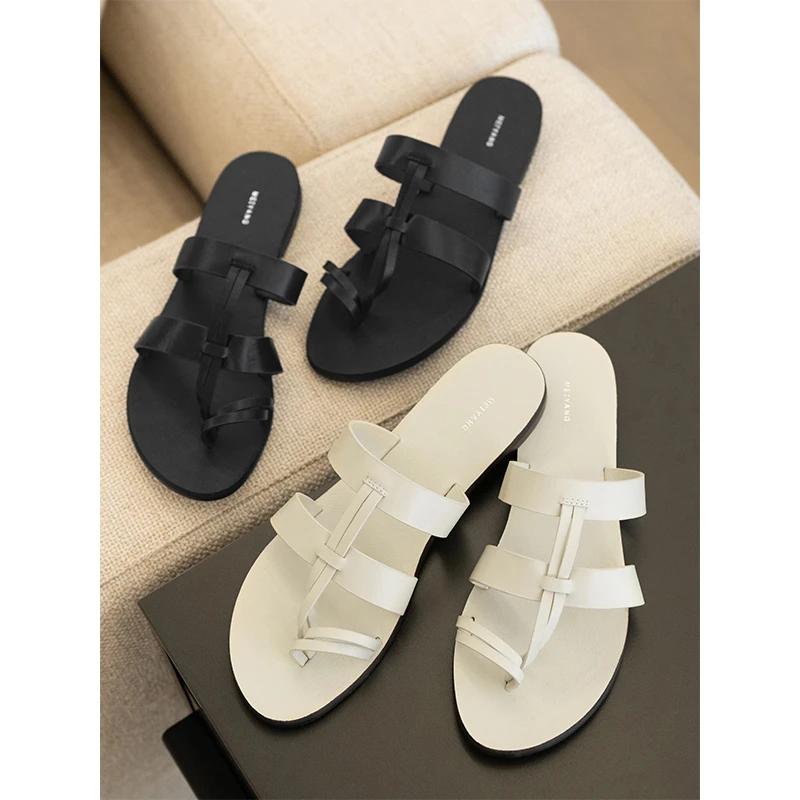 美洋MEIYANG 罗马拖鞋 小众复古简约网红百搭休闲厚底防滑沙滩