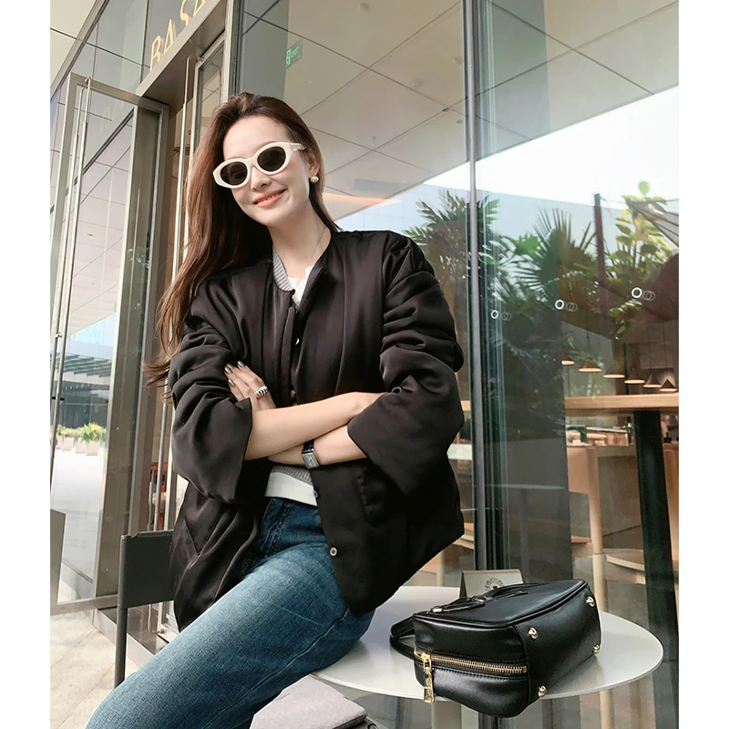 美洋MEIYANG 至轻棉服 轻量高密|蓬松保暖圆领宽松棉衣外套