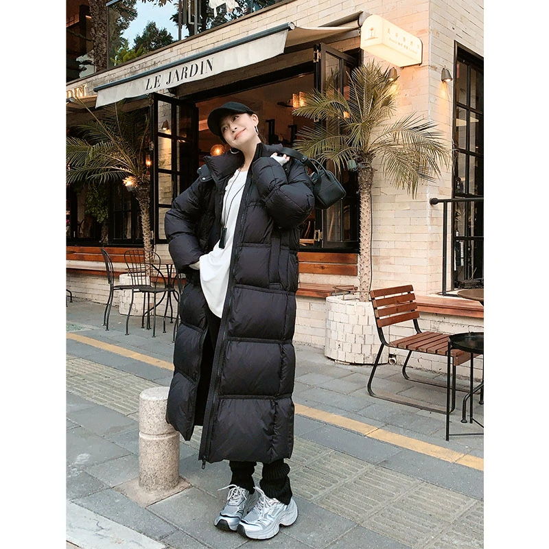 美洋MEIYANG 超长鹅绒服【安心鹅绒250+】防污防钻绒羽绒服外套