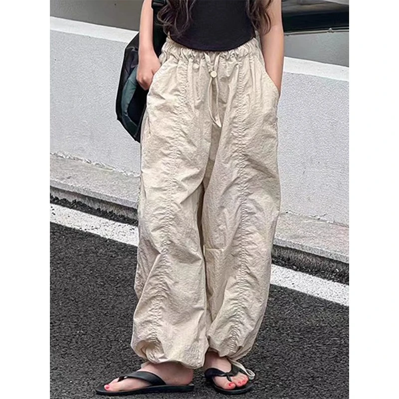 女童夏季裤子薄款2024新款儿童休闲山本裤子韩版中大童束脚裤洋气