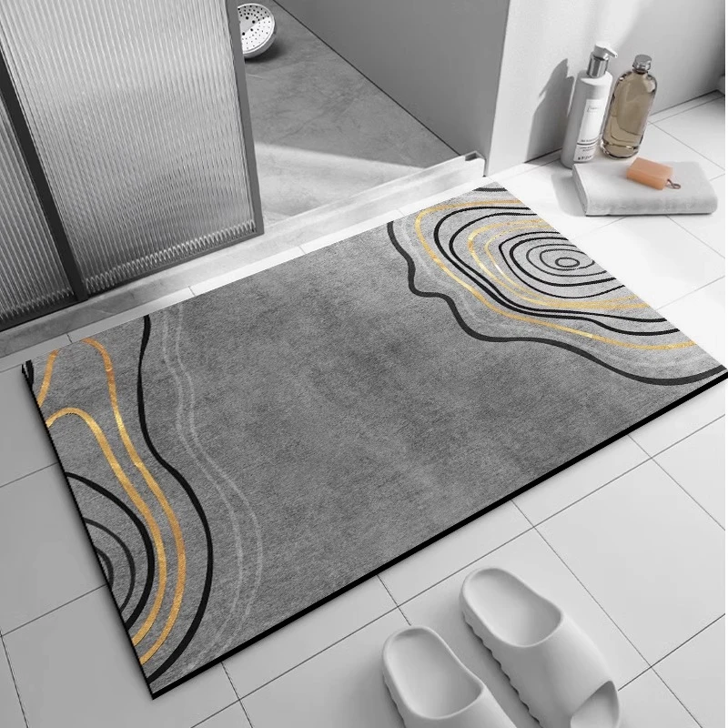 浴室吸水垫地毯门垫脚垫地垫家用卫生间硅藻泥速干垫子新款脚垫子