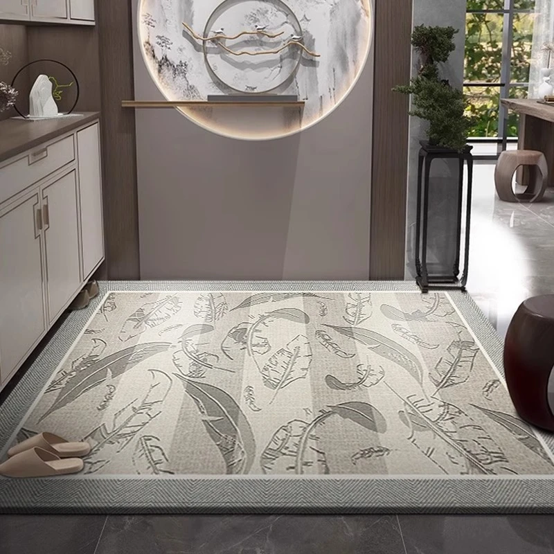 轻奢地垫入户门垫2024新款复古风玄关门口耐脏防滑脚垫可裁剪地毯