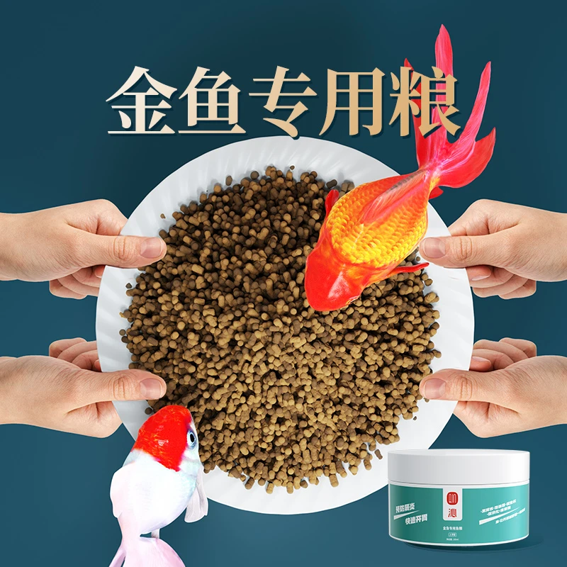 金鱼锦鲤专用饲料鱼食鱼饲料小颗粒鱼粮鹦鹉鱼斗鱼鲤鱼热带观赏鱼