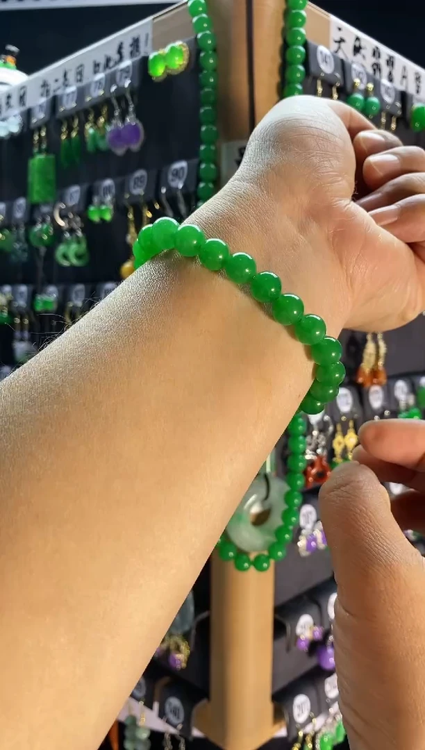 【闪购商品】翡翠耳饰银S925镶嵌A15