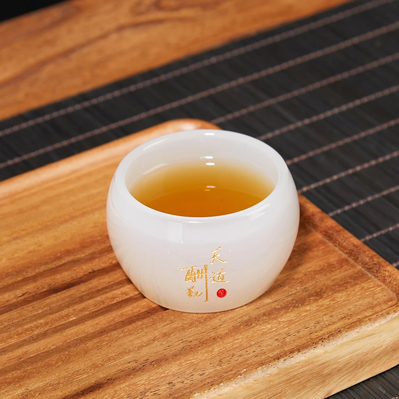 琉璃天道酬勤罗汉杯个人专用茶杯简约创意家用办公室品茗杯喝茶杯
