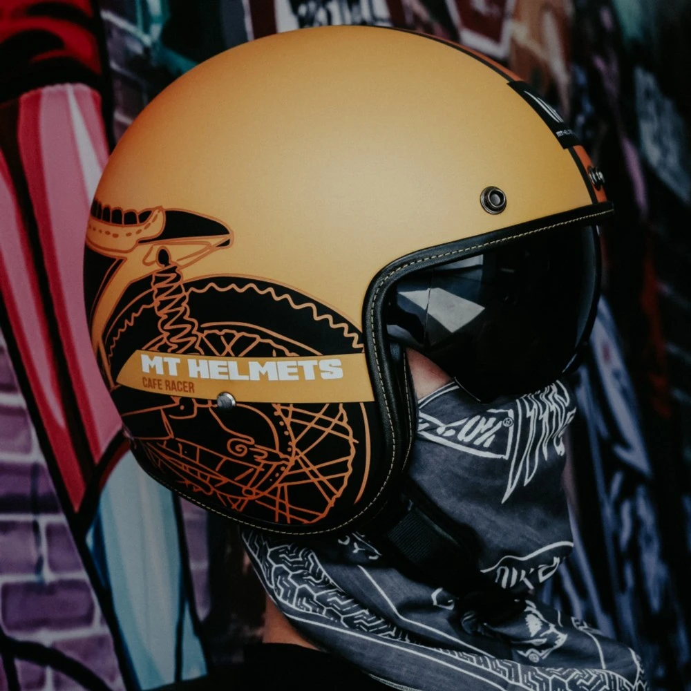 MT复古哈雷半盔头盔电动摩托车头盔3c认证半盔男女夏四季通用