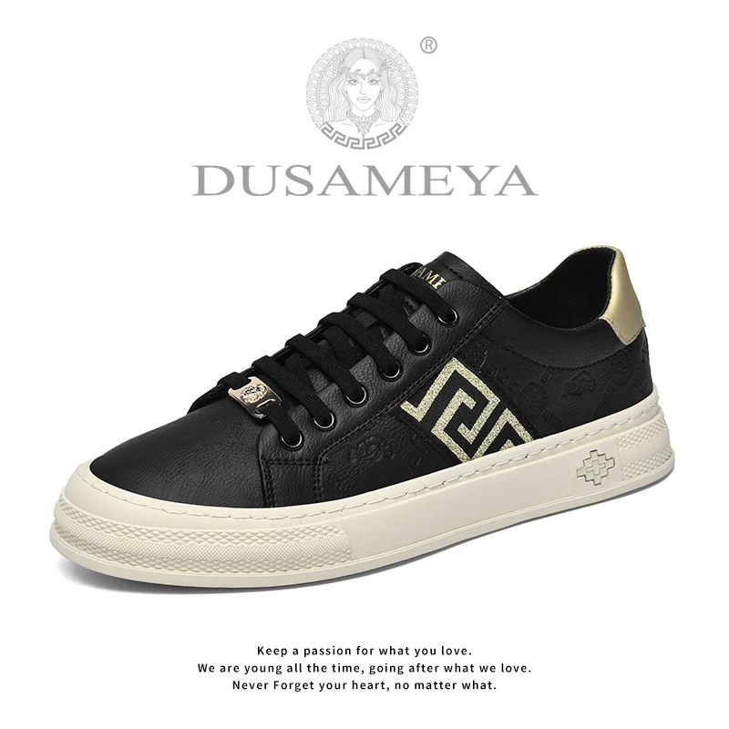 DUSAMEYA/杜莎米娅早秋新款轻奢百搭透气舒适情侣休闲时尚板鞋