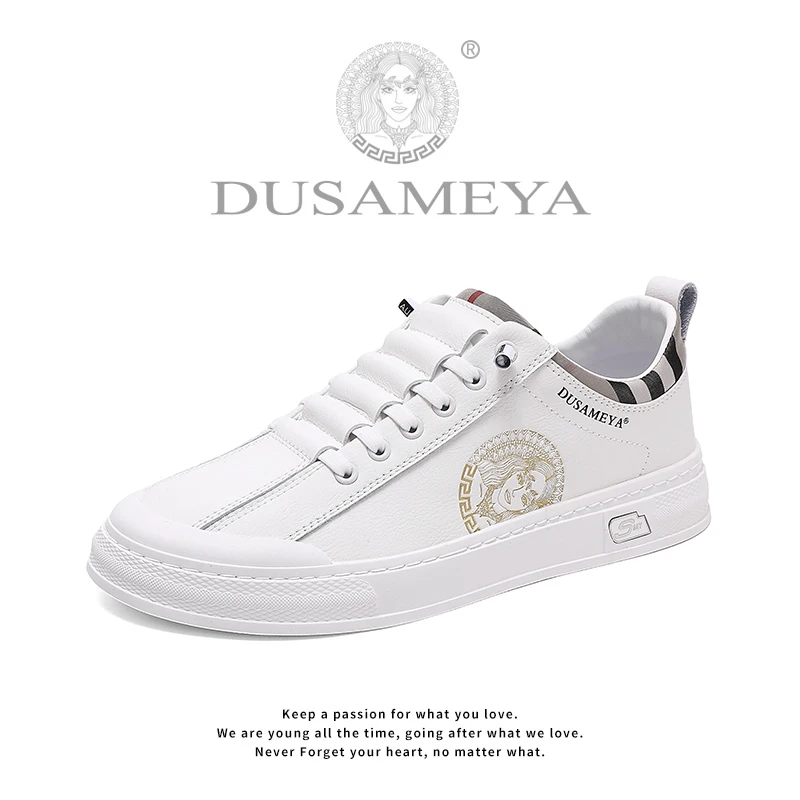 DUSAMEYA/杜莎米娅秋季情侣轻奢时尚休闲百搭低帮软底港风小板鞋