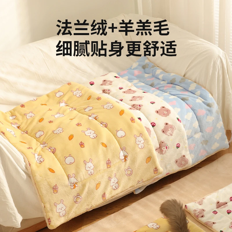 【清仓福利】宠物猫咪法兰绒垫子毛毯秋冬款加厚保暖宠物用品
