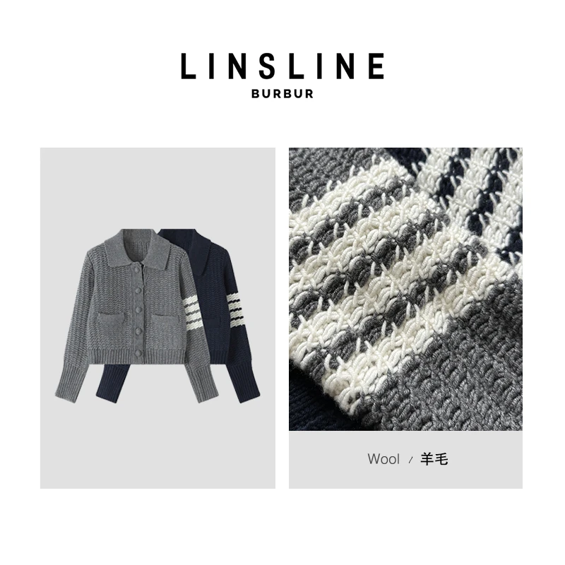 [清] 经典学院风粗织毛衣开衫 SY00462