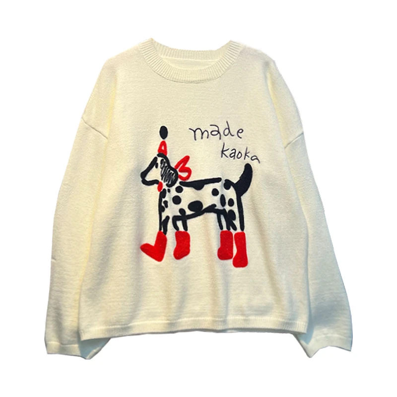 【王小白专属】 休闲日记   宽松休闲百搭设计款毛衣