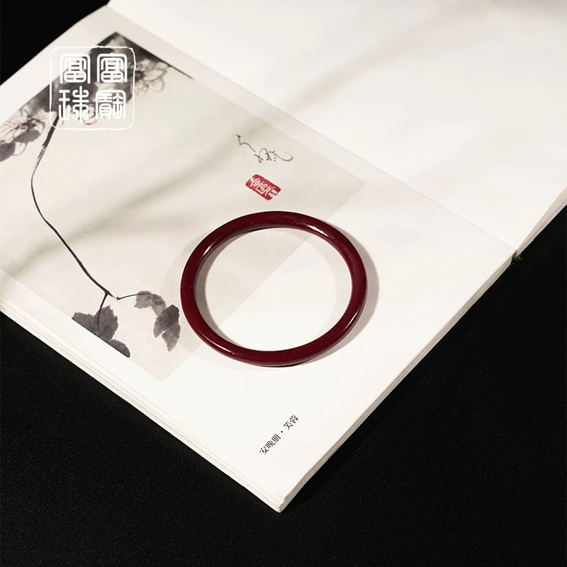 天然辰砂【绕红】富富珠宝 朱砂手镯（天然珠宝多样性发）