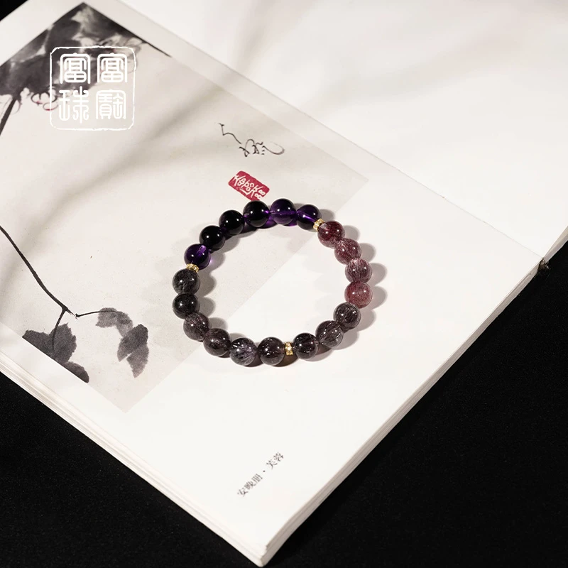 【花期季】富富珠宝 水晶18k金气质手串（天然珠宝多样性发）